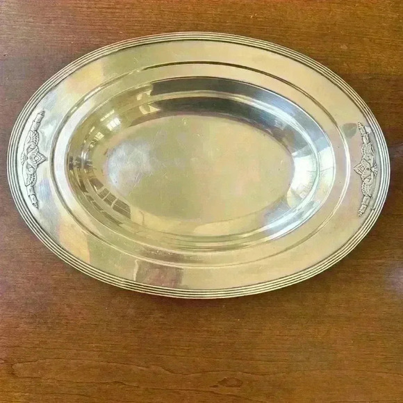 3 Piece Wm Rogers & Son Guild-Cadence Coffee Pot, Bowl, Creamer Silverplate - Picture 4 of 8